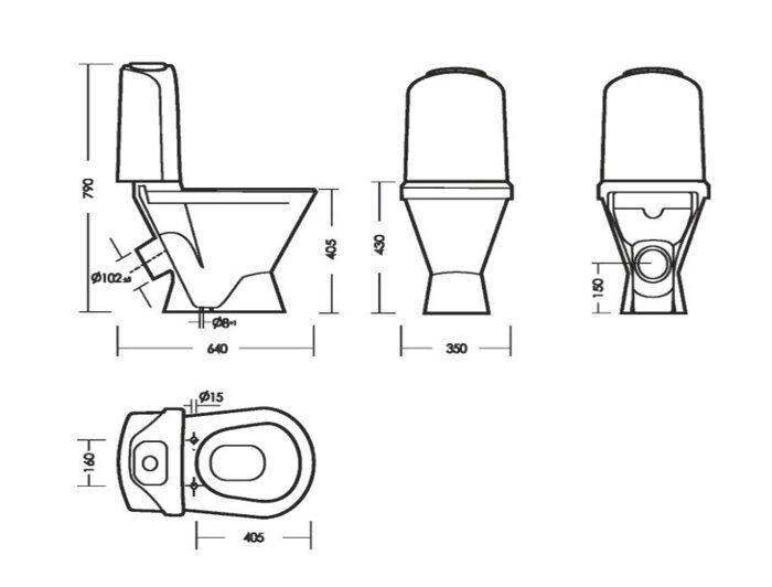 Classic Comfort Sanita Luxe унитаз-компакт напольный с сидением