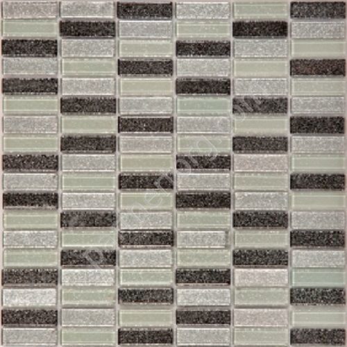 Серая стеклянная мозаика Crystal series J-419