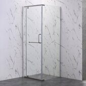 Veconi RV18-100-01-C5 душевой угол 100х100x200 см, дверь распашная, профиль хром