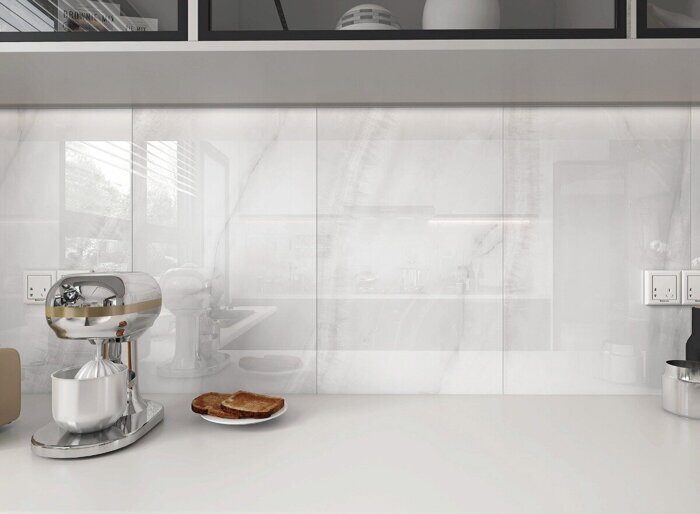 Santana светло-серый керамогранит бриллиантовый блеск Global Tile 120х60см