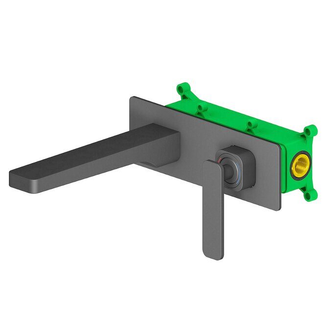 Torne Timo 4371/03SM чёрный смеситель для раковины встроенный