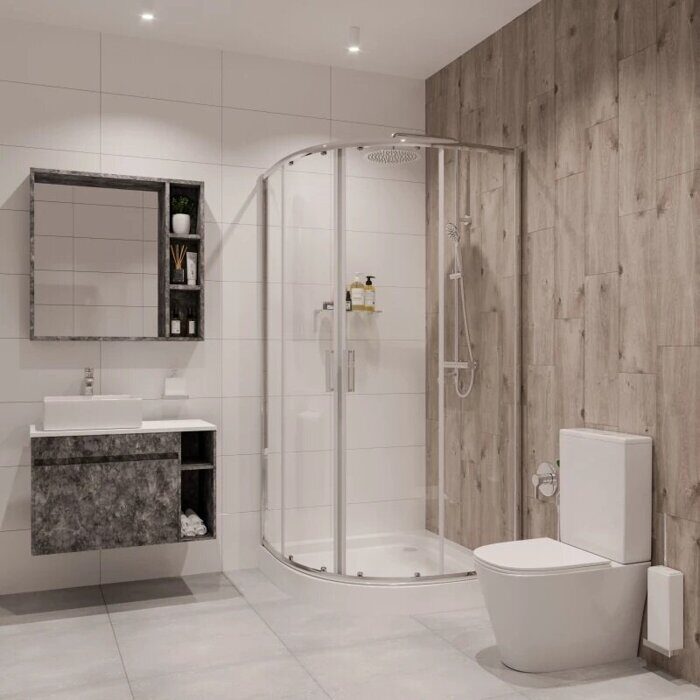 Niagara Nova NG-6607-08 душевое ограждение 100х100см, раздвижная дверь