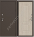 Термо Стандарт прямой дверь стальная для улицы Антик медь, Лиственница Горная
