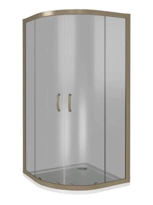 Jazz R-80-G-BR душевой уголок 80 см, стекло  Grape, профиль бронза
