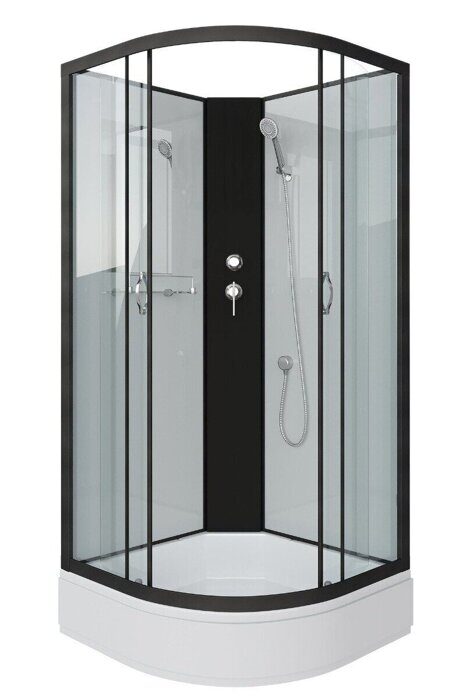 Niagara Classic NG-6701-14BK душевая кабина угловая 90х90х200 см, прозрачное стекло, средний поддон