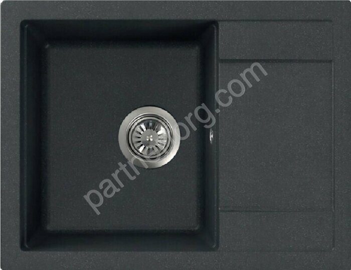 Fostogran FG 64-50, 630х500 кварцевая кухонная мойка, цвет искристый бетон