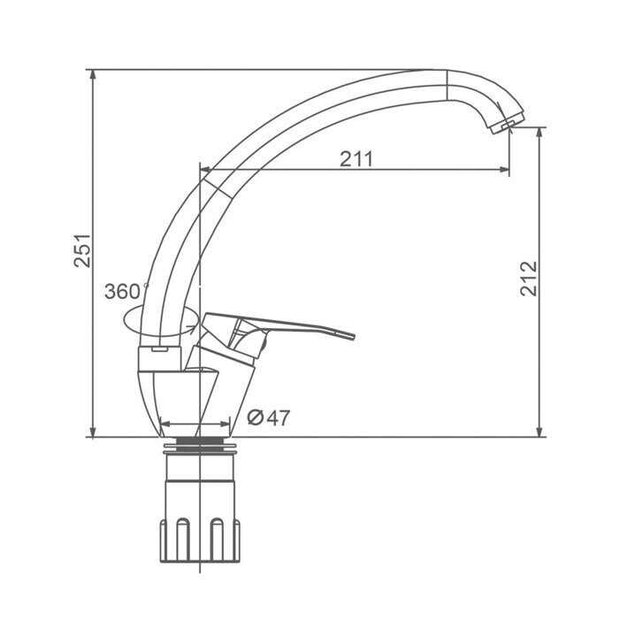 S202.41.03 Splenka Смеситель для кухни, сатин золотой