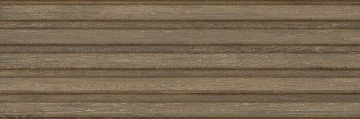 Woodstyle Nut Strip Delacora настенная плитка коричневая матовая рисунок рейки 30х90см