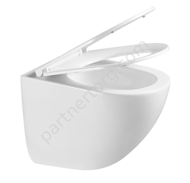 Комплект B93UQ-OK-SET подвесной унитаз Calypso CS93UQ-OK и инсталляции CS501A без кнопки, красная/белая