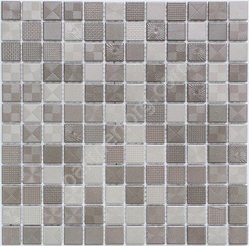 Серебристая керамическая мозаика Porcelain series PP2323-19