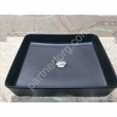 CeramaLux NC 7050KMB раковина настольная прямоугольная черная