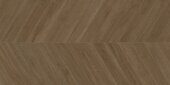 Walnut Chevron Dark Delacora керамогранит коричневый матовый под дерево 120х60см
