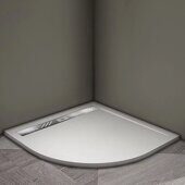 Veconi TZ05-100PL-01-19C3 душевой поддон полукруглый 100х100х3 см, искусственный камень