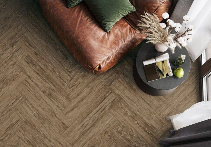 Malta Brown New Trend керамогранит коричневый матовый 15х60см