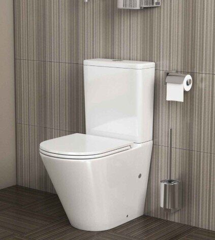 Grossman GR-4450SQ напольный безободковый Торнадо унитаз белый с сидением