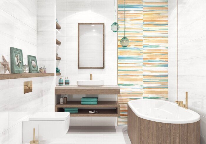 Briole White AltaCera настенная плитка белая глянцевая 24,9х50см