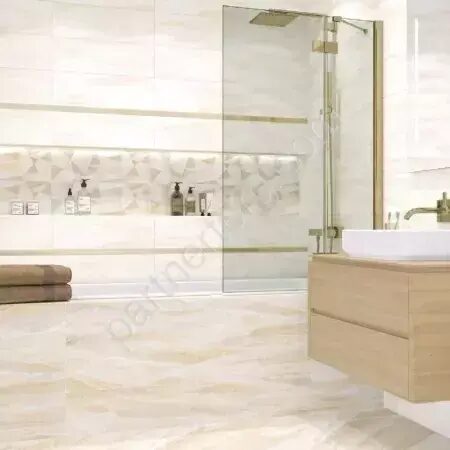 Slate Rock настенная плитка светло-бежевая матовая 20х60см Alma Ceramica TWA11SLR004