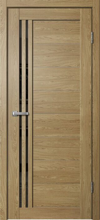 B05 Barn FlyDoors дверь межкомнатная дуб европейский черное стекло