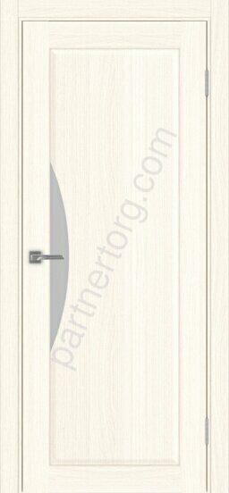 Сицилия 723.21 межкомнатная дверь ясень светлый со стеклом мателюкс