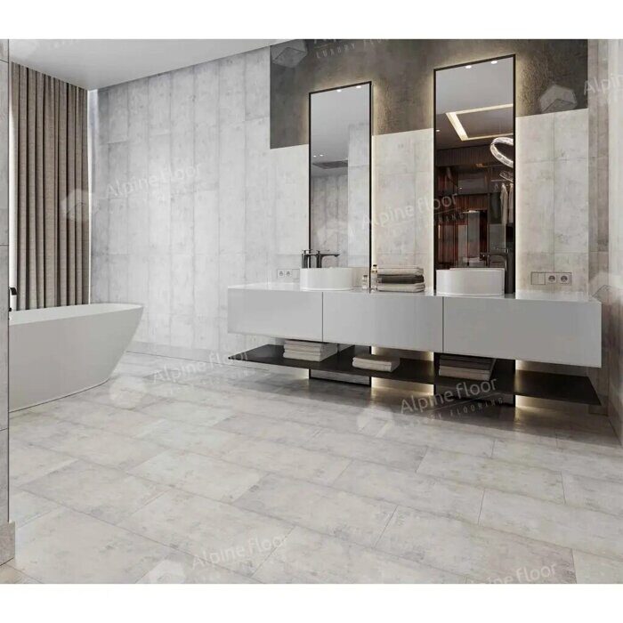 Сумидеро Light Stone LVT клеевая плитка ПВХ Alpine Floor ECO-15-17