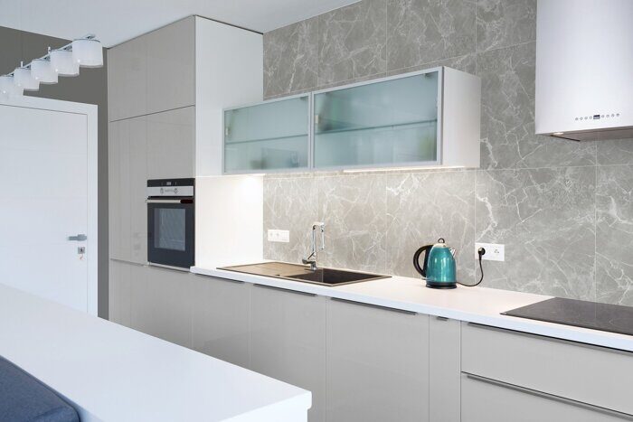 Solo серый керамогранит карвинг матовый Global Tile 60х60 см