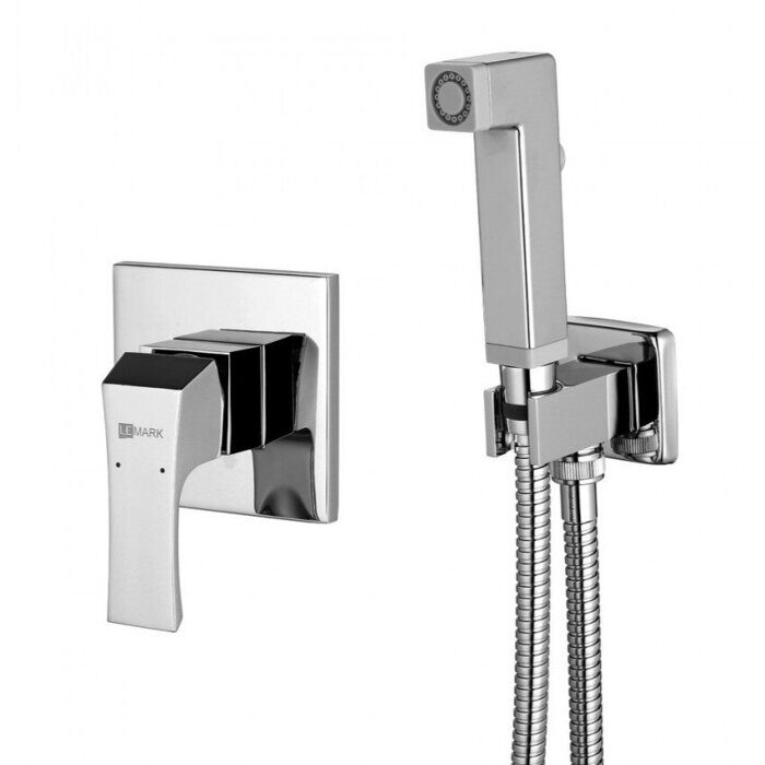 Unit LM4519C смеситель с гигиеническим душем, встраиваемый, хром Lemark
