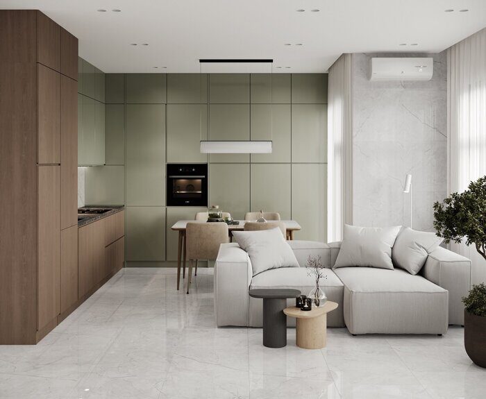 Connect pearl светло-серый матовый керамогранит 60x60см Laparet SG624920R