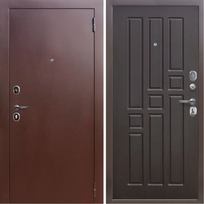 Гарда mini металл-МДФ дверь входная Медный антик, Венге