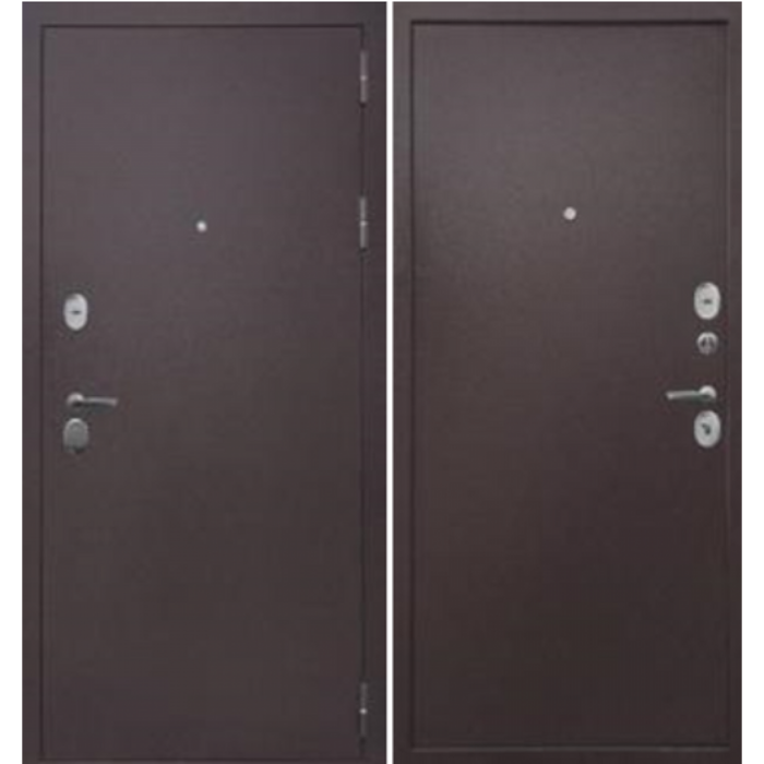 СТ-Титан металл/металл дверь входная Медный антик, Букле графит, Медный антик, Букле графит