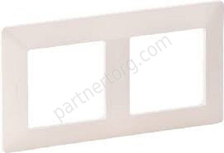 Рамка 2 поста для серии Valena Legrand Life в цвете слоновая кость