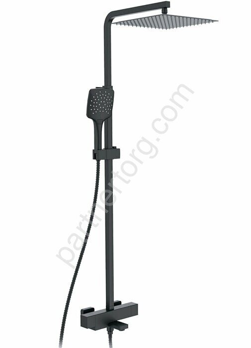 Futura Gappo G2417-60 душевая стойка термостатическая со смесителем черная