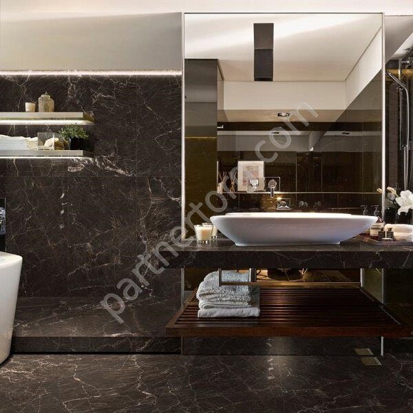 Slim Tile Series Juliano керамогранит коричневый полуполированный 120х60 см