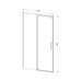 Vincea Dice VDS-4D120CLB, душевая дверь раздвижная, 120х200 см, стекло прозрачное, профиль черный