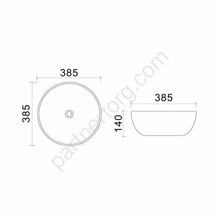 Azario черная ультра тонкая раковина настольная 38,5х38,5х14 XML4003