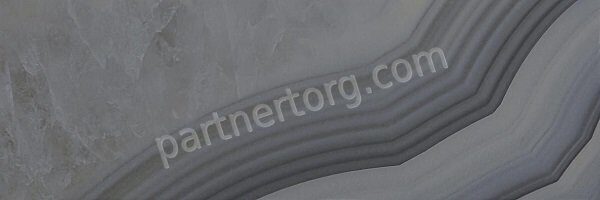 Agat серая глянцевая керамическая плитка 20х60см Laparet 60082