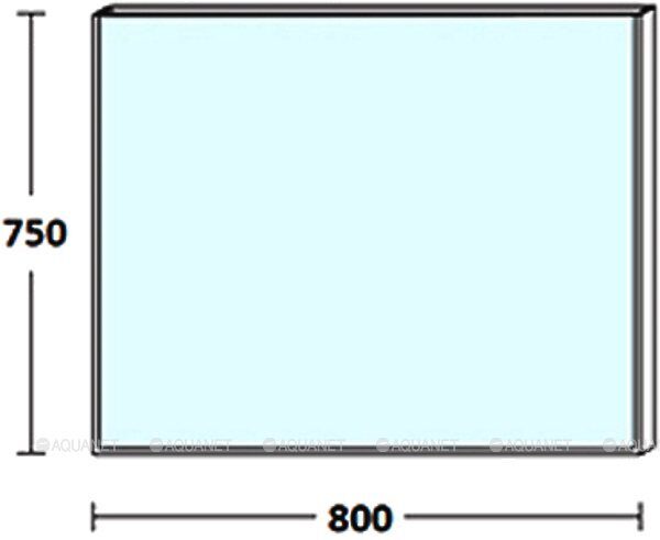Сильвер 80 зеркало черное для ванной комнаты Aquanet