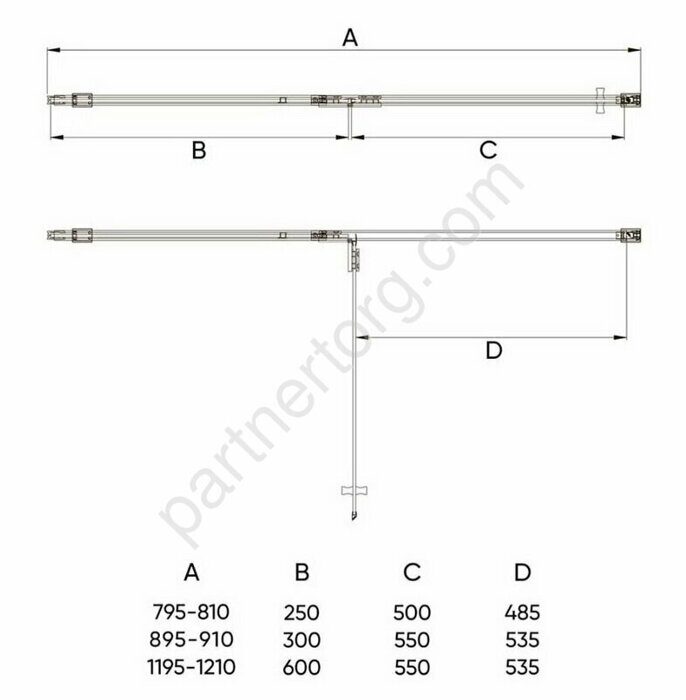 Veconi VN-73 душевая дверь распашная, стекло 6мм, профиль хром, 90х195 см