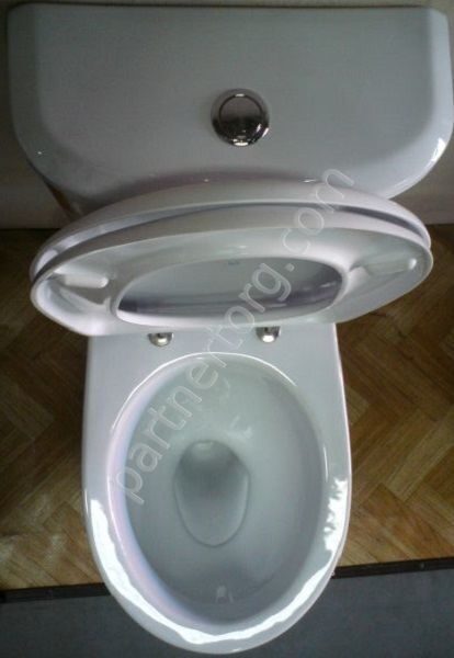 Бореаль  напольный унитаз компакт белый Santek с сидением