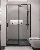 Style Grossman дверь душевая 100.K33.05.110.21.00, 110х195 см, прозрачное стекло 6мм, профиль черный