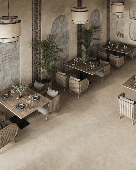 Mystical Charm Crema Relief Matt Staro керамогранит бежевый матовый 60х60 см