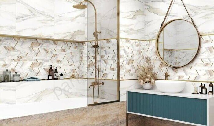 Volcano Pattern New Trend настенная плитка цветная глянцевая шеврон 30х60см