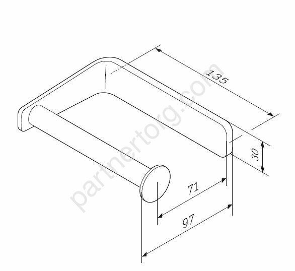 Держатель для туалетной бумаги, хром A50A34100 Inspire 2.0 Распродажа