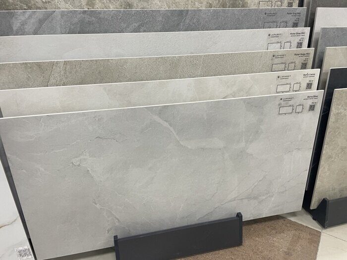 Berna silver светло-серый матовый карвинг структурный керамогранит 59,7x119,7см Laparet LP6012G0231R