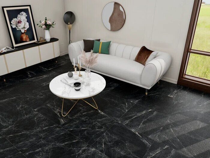 Worner Black Sugar керамогранит полированный Duna Bluezone 60х60см