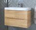 Clay 80.2Y Velvex подвесная тумба дуб верона для ванной комнаты с керамической раковиной 9595-80