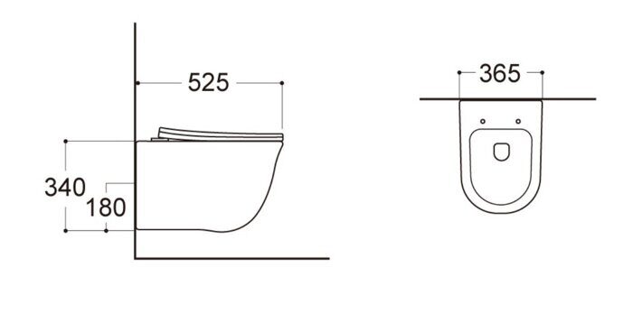 Set Aquatek инсталляция с черной клавишей и унитаз подвесной безободковый Классик AQ1111-00