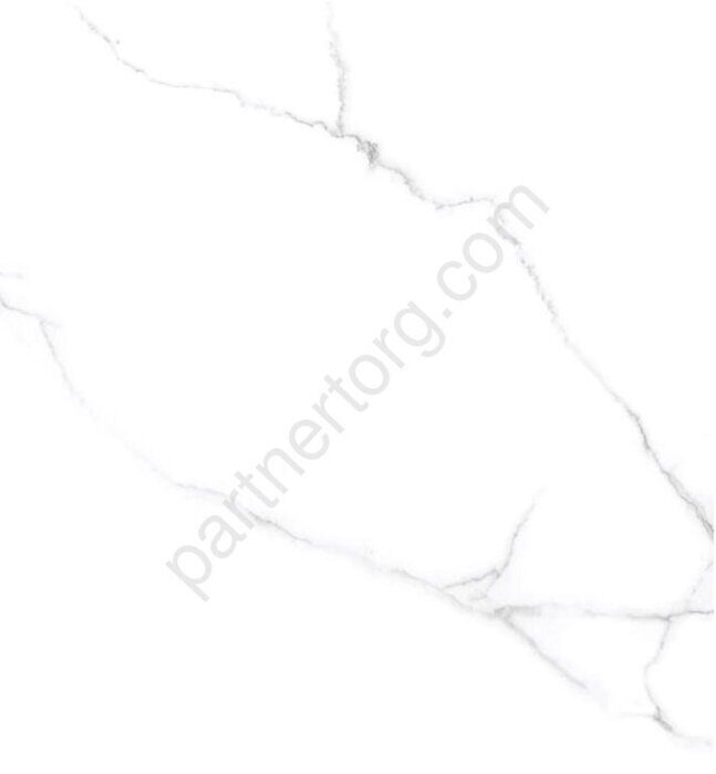 Atlantic White белый полированный керамогранит 60х60см Laparet