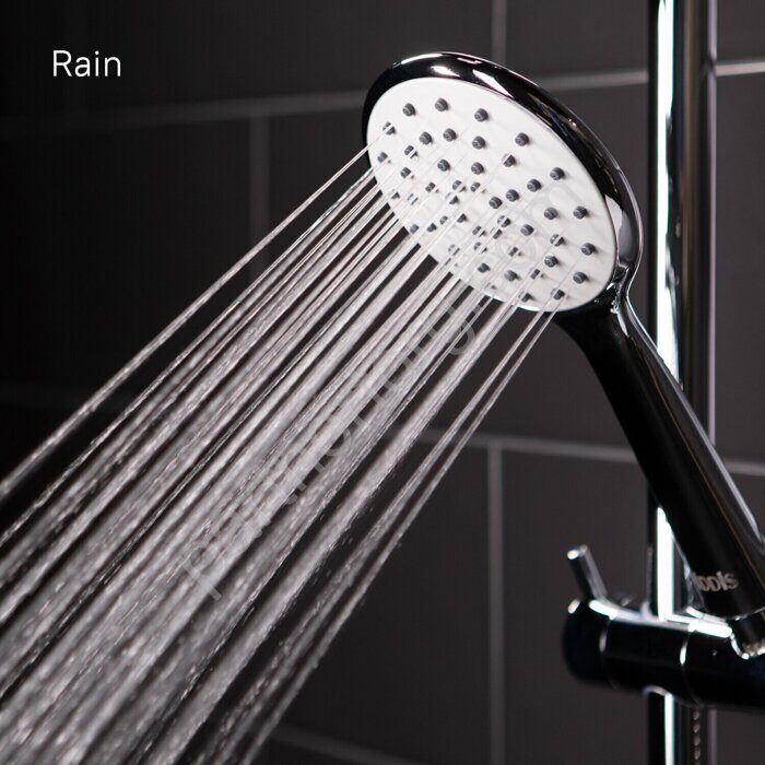 Chip Iddis душевая система со смесителем, верхним душем и изливом, хром CHISB1Fi06