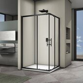 Veconi RV30B-12080-01-C3 душевой угол, 120х80x190 см, дверь раздвижная, профиль черный