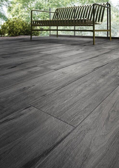 Aspenwood серый R10A керамогранит матовый 20х120см Vitra